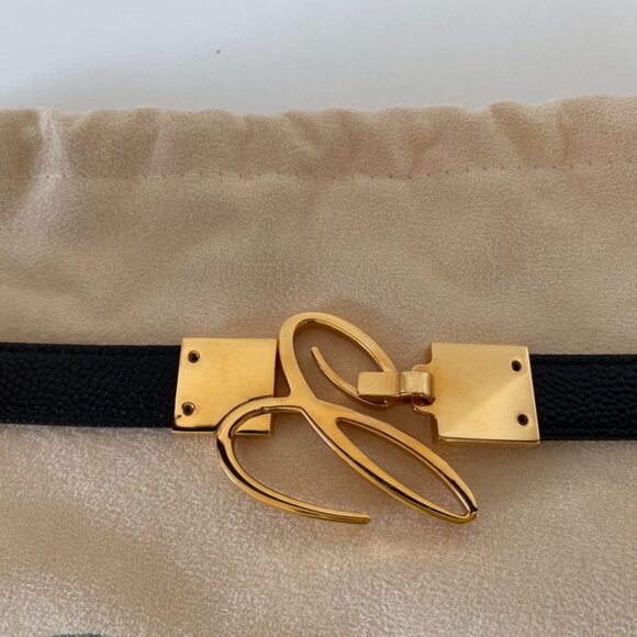 🇮🇹 Made in Italy - Chopard Textured Leather Miss Happy adjustable Belt - Picture 7 of 11